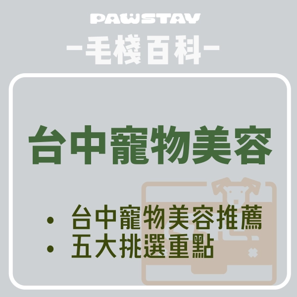 2024年台中寵物美容推薦｜5個你應該知道的挑選重點